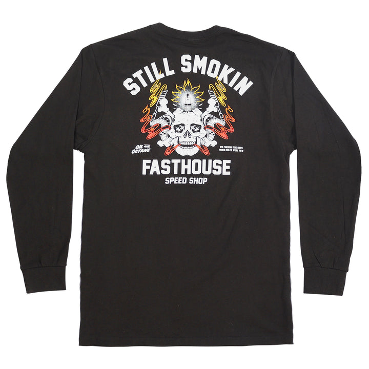 Fasthouse Smoke & Octane Long Sleeve Tee - Black - Sun Diego Boardshop