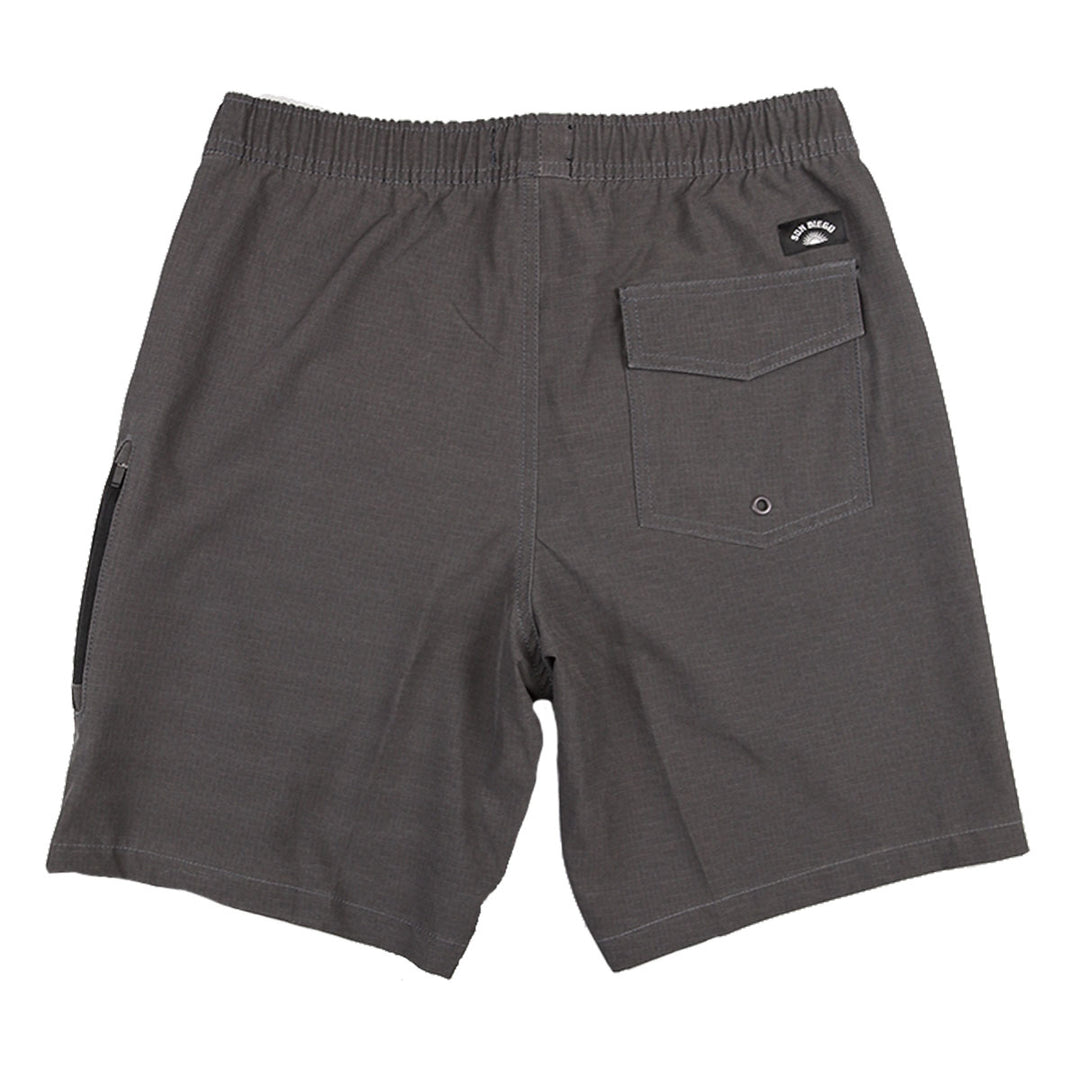 Sun Diego Traveler Ripstop Short - Charcoal - Sun Diego Boardshop