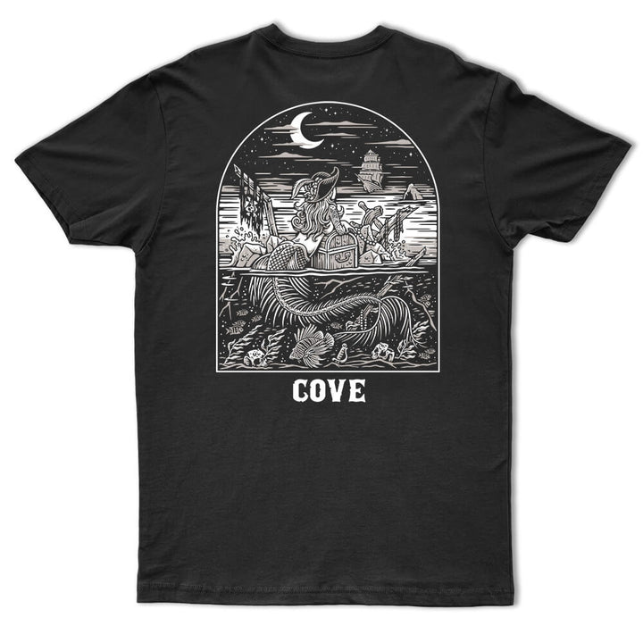 Cove Tatted Mermaid Tee - Black (Back)