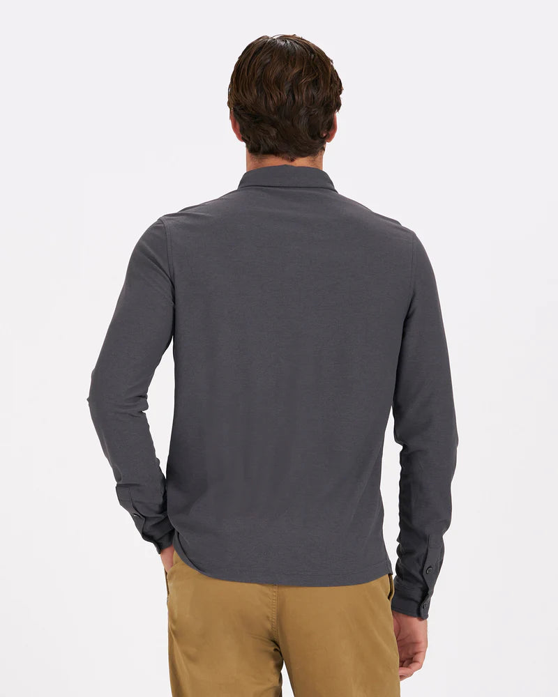 Vuori Long-Sleeve Ace Button-Down - Charcoal - Sun Diego Boardshop