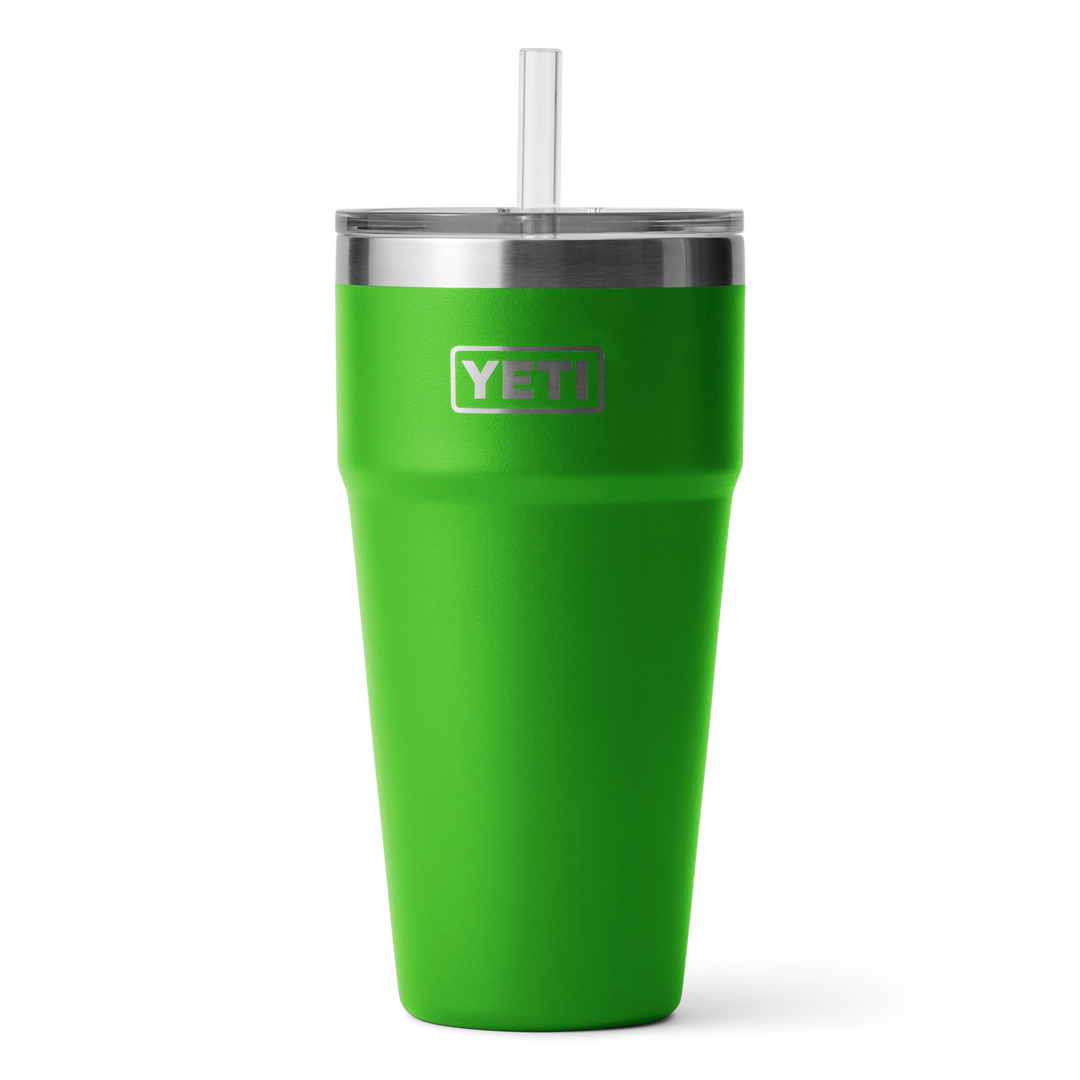 Yeti Rambler 26oz Stackable Cup with Straw Lid - Canopy Green (Front)