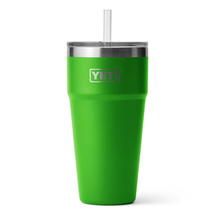 Yeti Rambler 26oz Stackable Cup with Straw Lid - Canopy Green (Front)