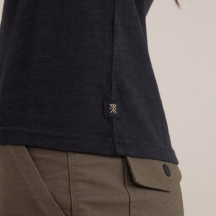 Roark Well Worn Short Sleeve Knit - Black - Logo