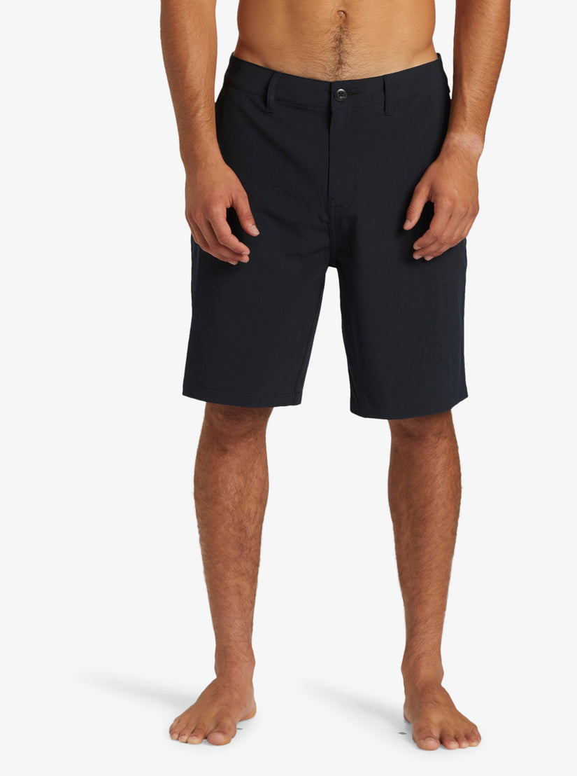 Quiksilver Everyday Union Heather Amphibian 20" Hybrid Shorts - Black - Sun Diego Boardshop