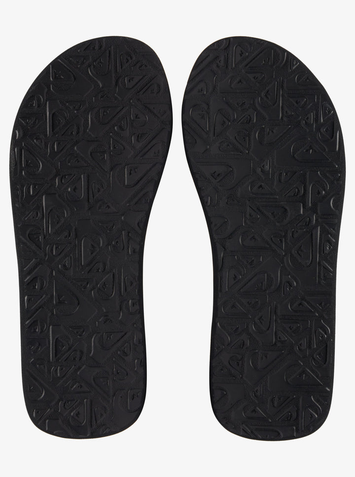 Quiksilver Molokai Layback Sandals - Black/White/Black (Bottom)