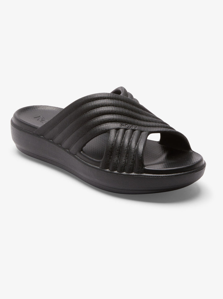 Roxy Rivie Sandals - Black (Front)