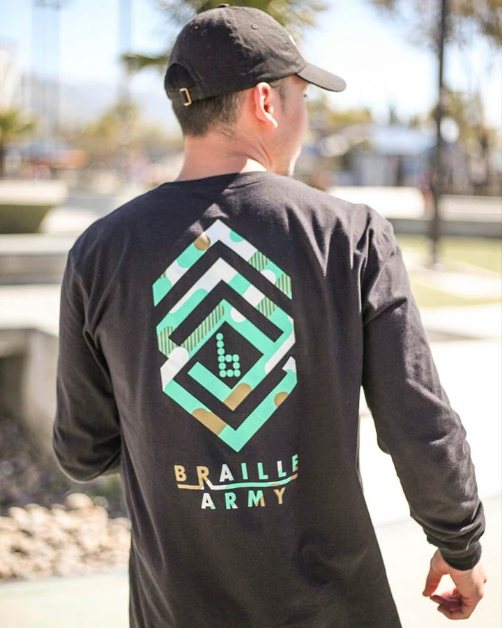 Braille Army Long Sleeve Skate Tee - Sun Diego Boardshop