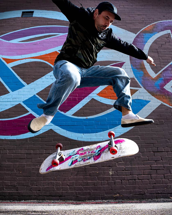 Braille Skateboarding Camo Windbreaker Jacket - Sun Diego Boardshop