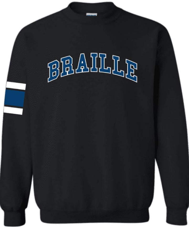 Braille Skateboarding Varsity Crew Sweatshirt - Sun Diego Boardshop