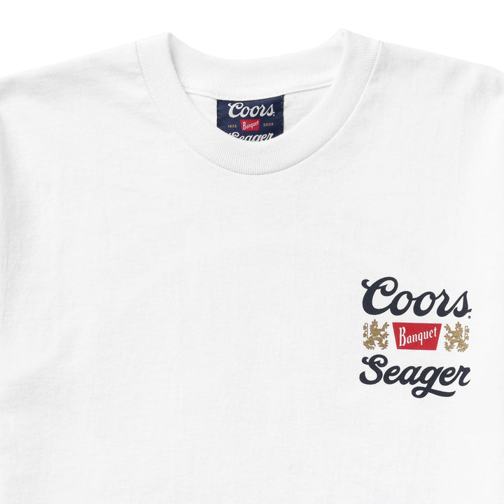 Seager X Coors Banquet Camp Out Tee - White - Sun Diego Boardshop