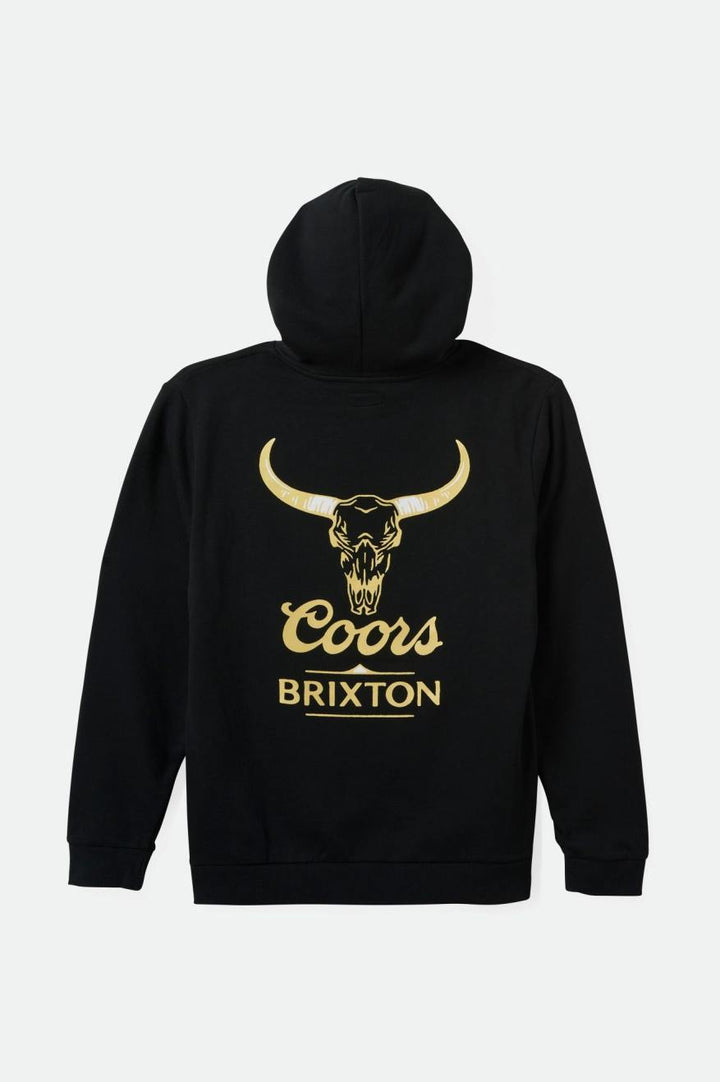 Brixton Coors Bull Hoodie - Black - Sun Diego Boardshop