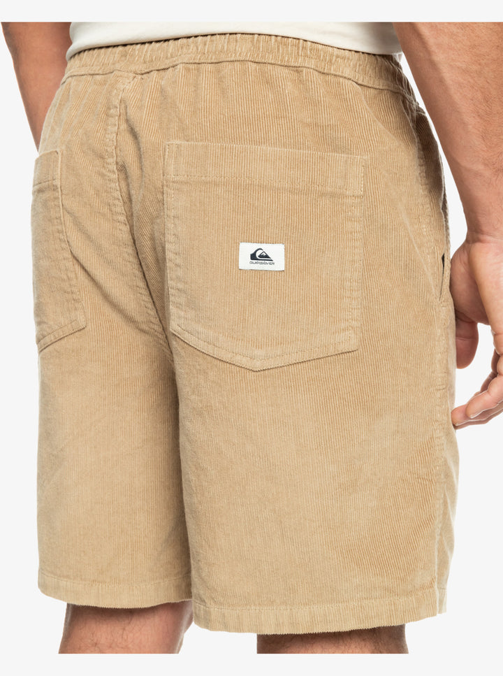 Quiksilver Taxer Cord Shorts - Plage (Back Pocket)