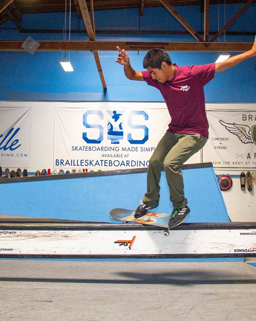 Braille Skateboarding First Try Maroon Skate Tee Shirt - Sun Diego Boardshop