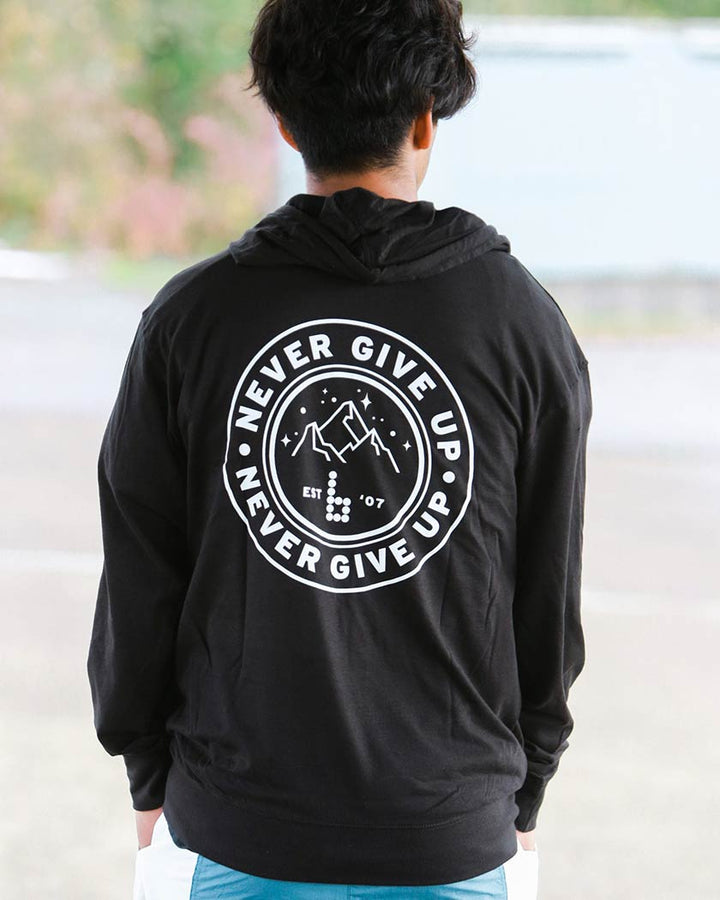 Braille Skateboarding Never Give Up Tee Shirt Hoodie - Sun Diego Boardshop