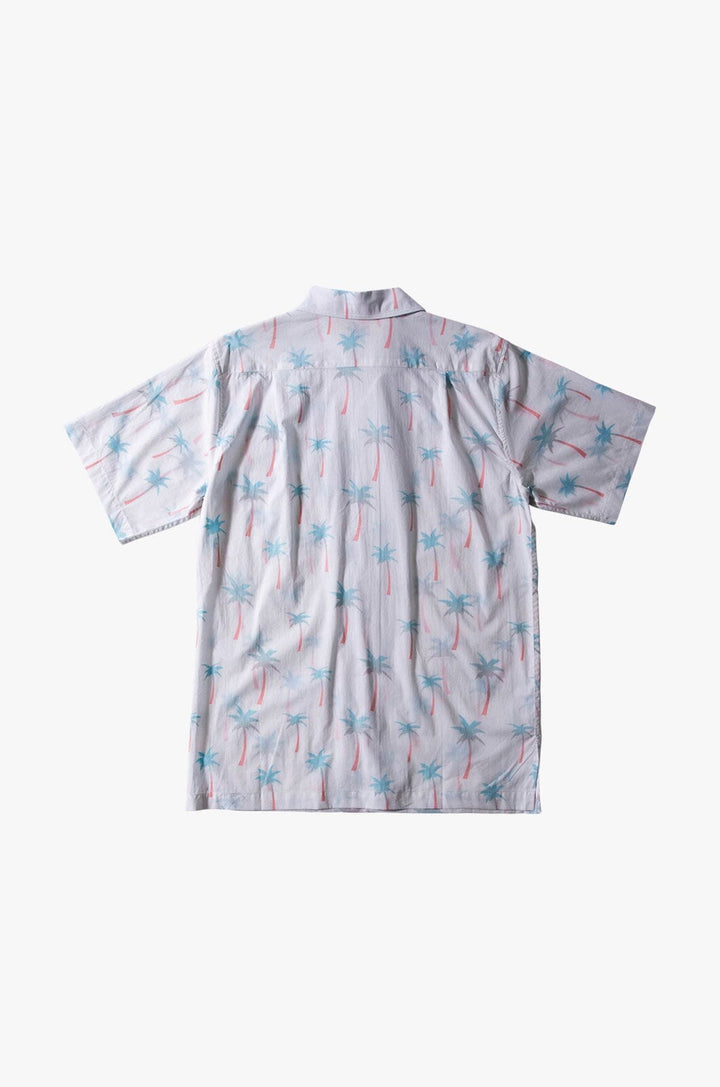 AMBSN Palm Button Up - Ice Blue (Back)