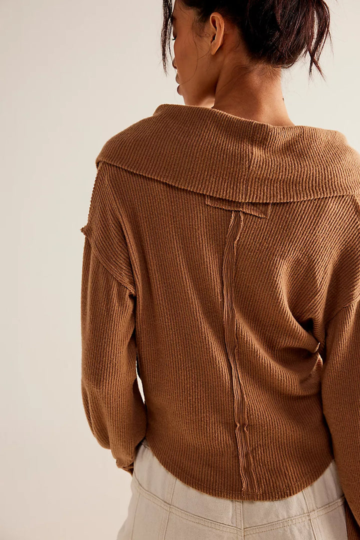 Free People We The Free Hold Me Close Pullover - Tobacco Brown - Sun Diego Boardshop
