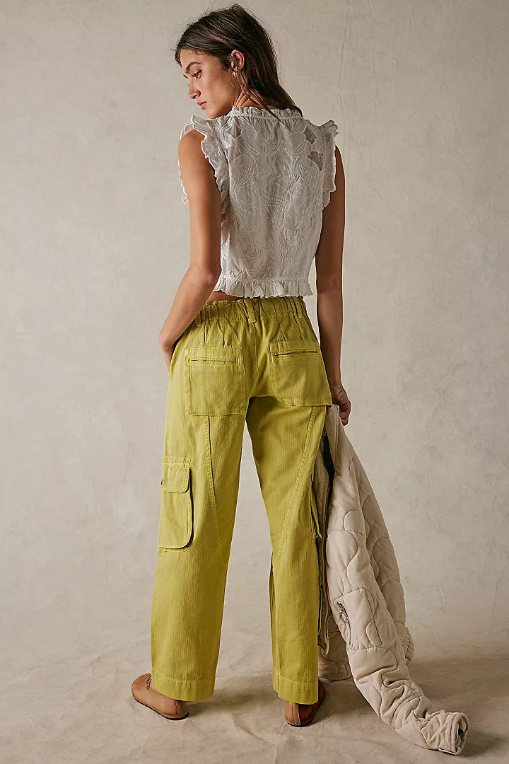 Free People Tahiti Cargo Pants - Citronelle - Sun Diego Boardshop