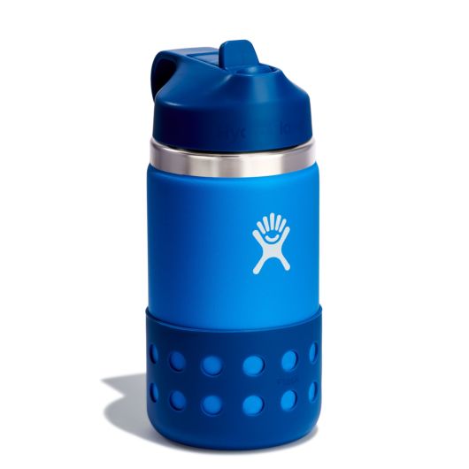 Hydro Flask Kids' Wide-Mouth Vacuum Water Bottle with Straw Lid