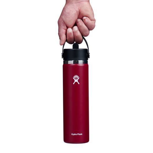 Hydro Flask 18 OZ Wide-Mouth Red Water Bottle With Hydro Flip Lid